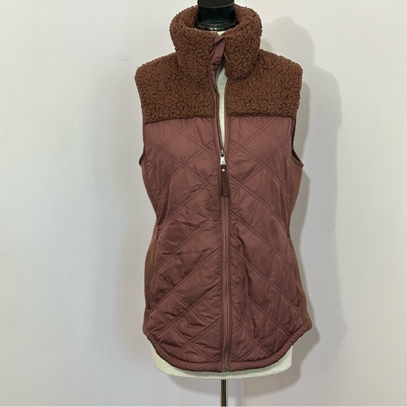 prAna Fleece Quilted Full Zip Vest M - Picture 2 of 11